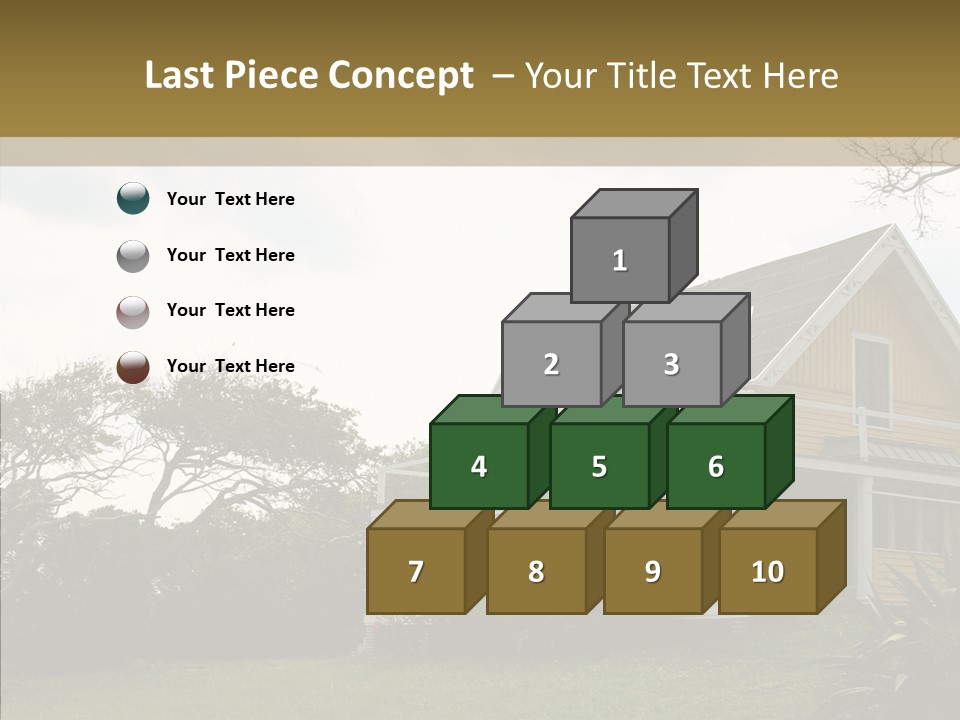Wind House Tree PowerPoint Template