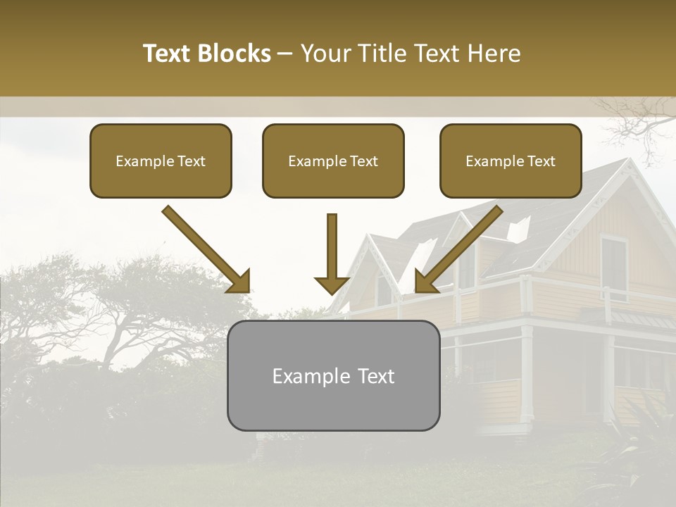 Wind House Tree PowerPoint Template