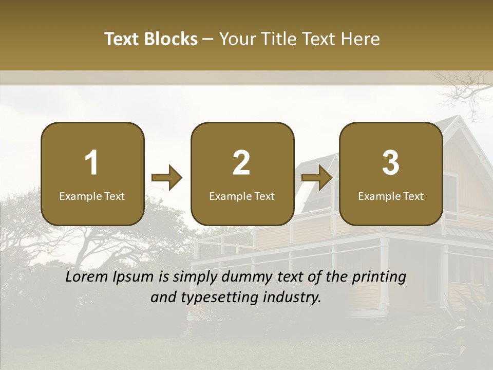 Wind House Tree PowerPoint Template