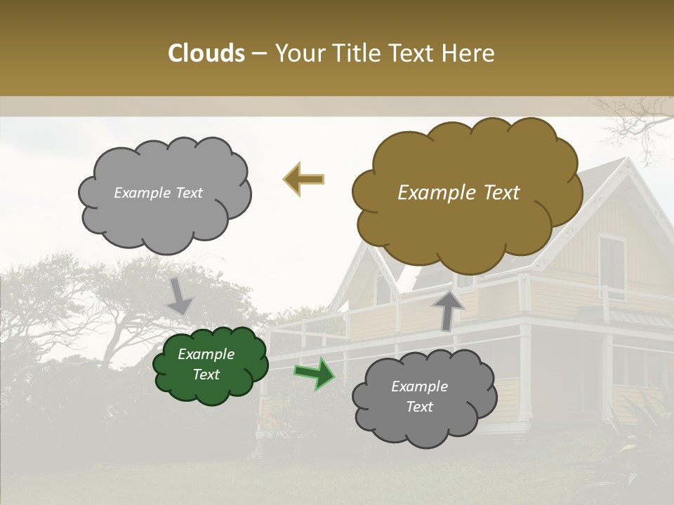 Wind House Tree PowerPoint Template