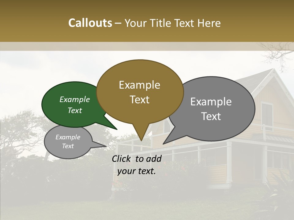 Wind House Tree PowerPoint Template