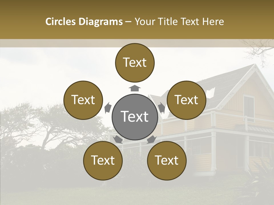 Wind House Tree PowerPoint Template