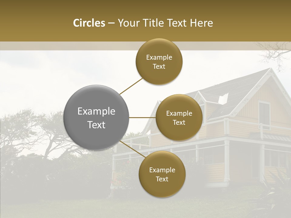 Wind House Tree PowerPoint Template