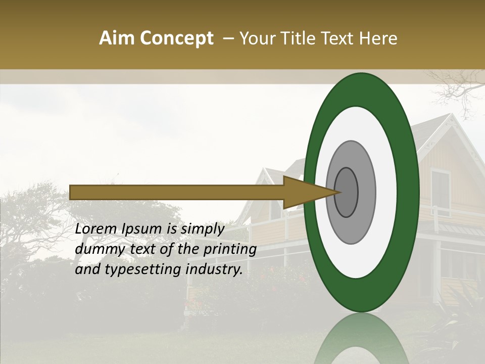 Wind House Tree PowerPoint Template