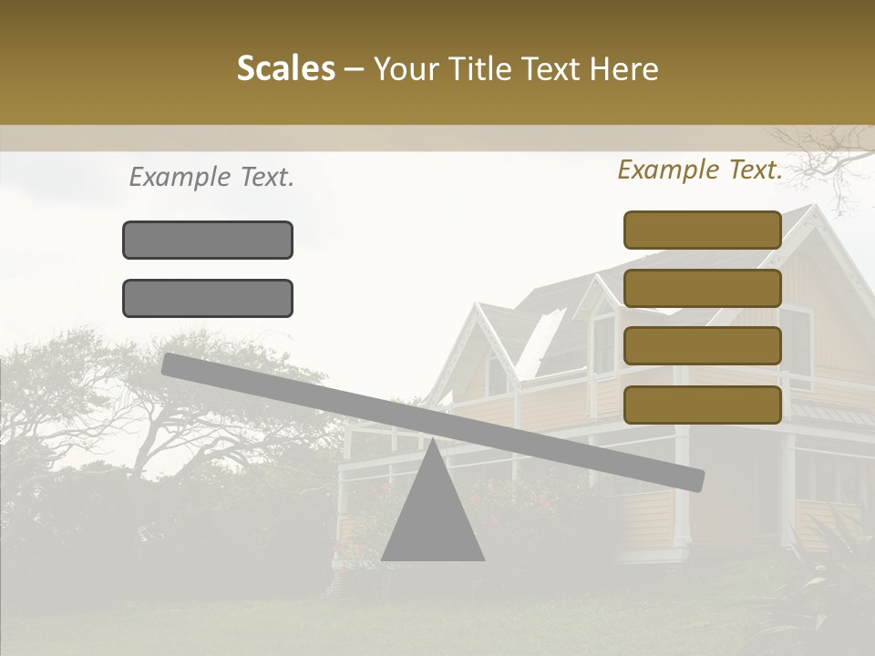 Wind House Tree PowerPoint Template