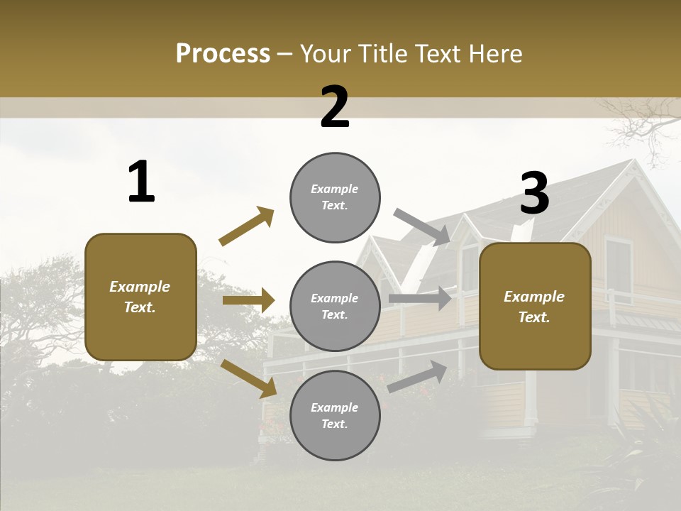 Wind House Tree PowerPoint Template