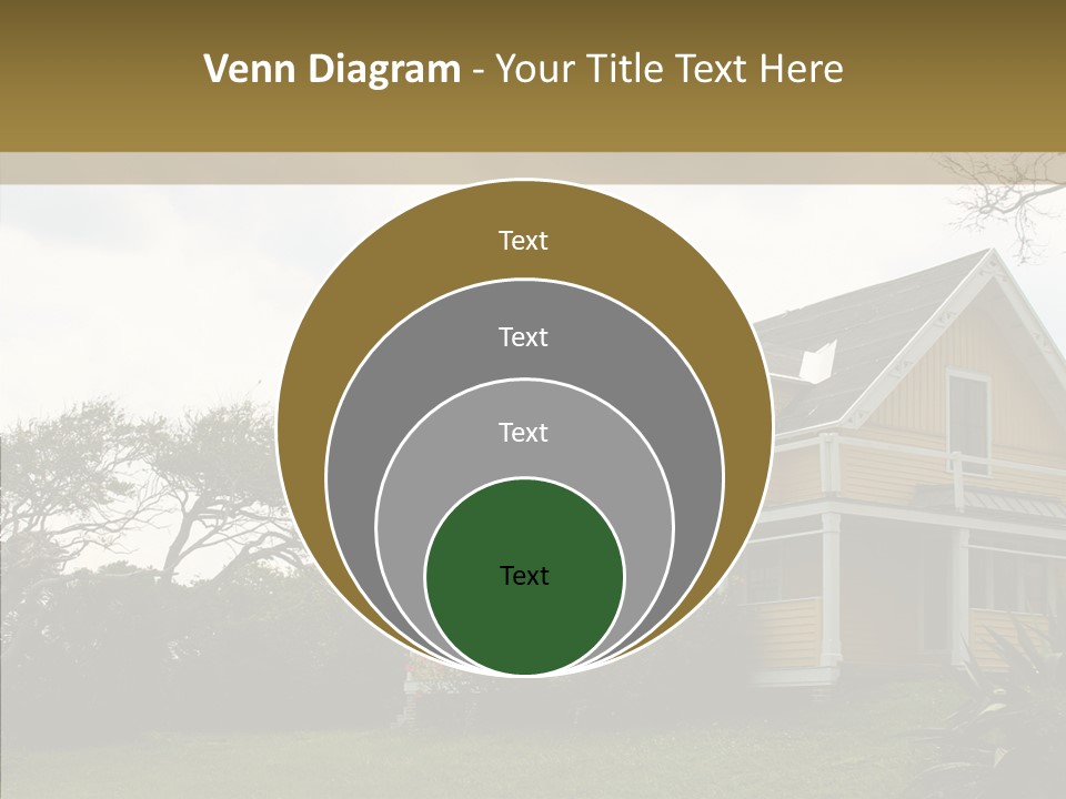 Wind House Tree PowerPoint Template