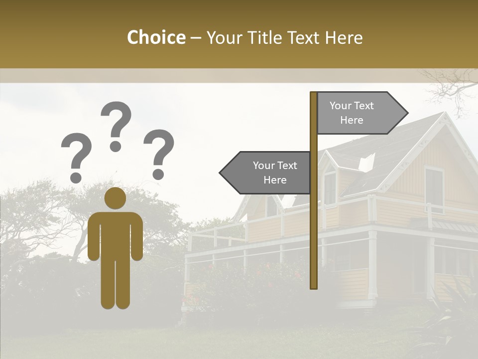 Wind House Tree PowerPoint Template