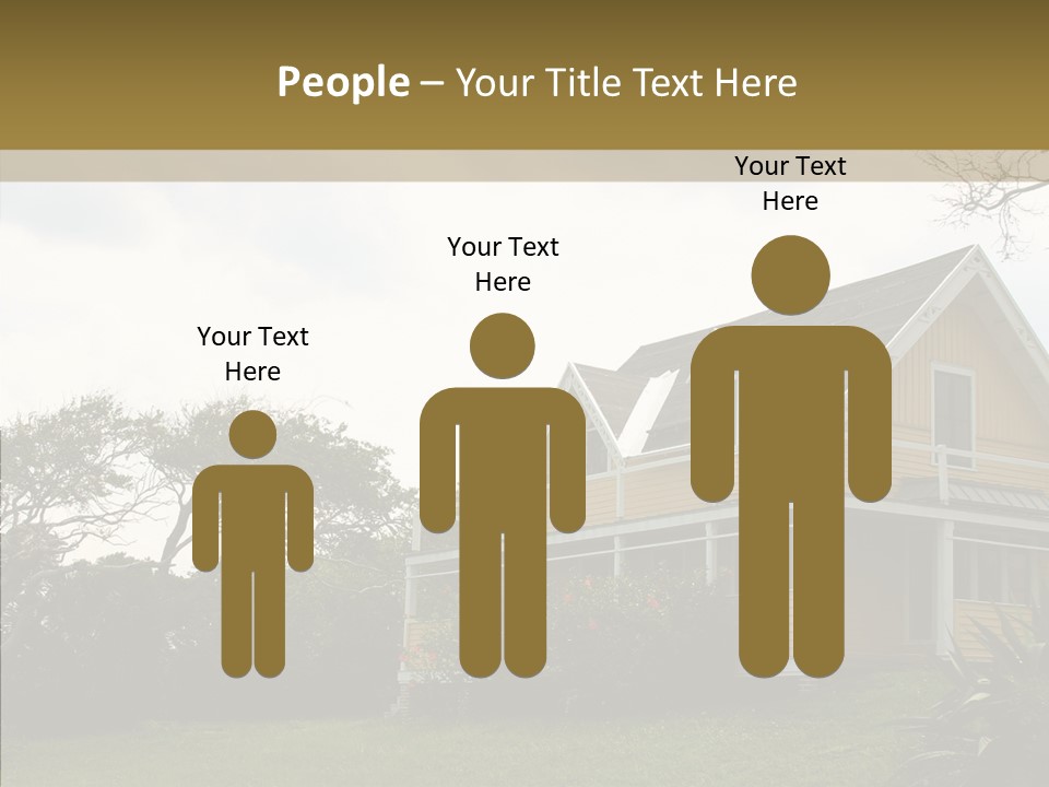 Wind House Tree PowerPoint Template