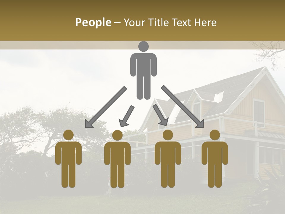 Wind House Tree PowerPoint Template