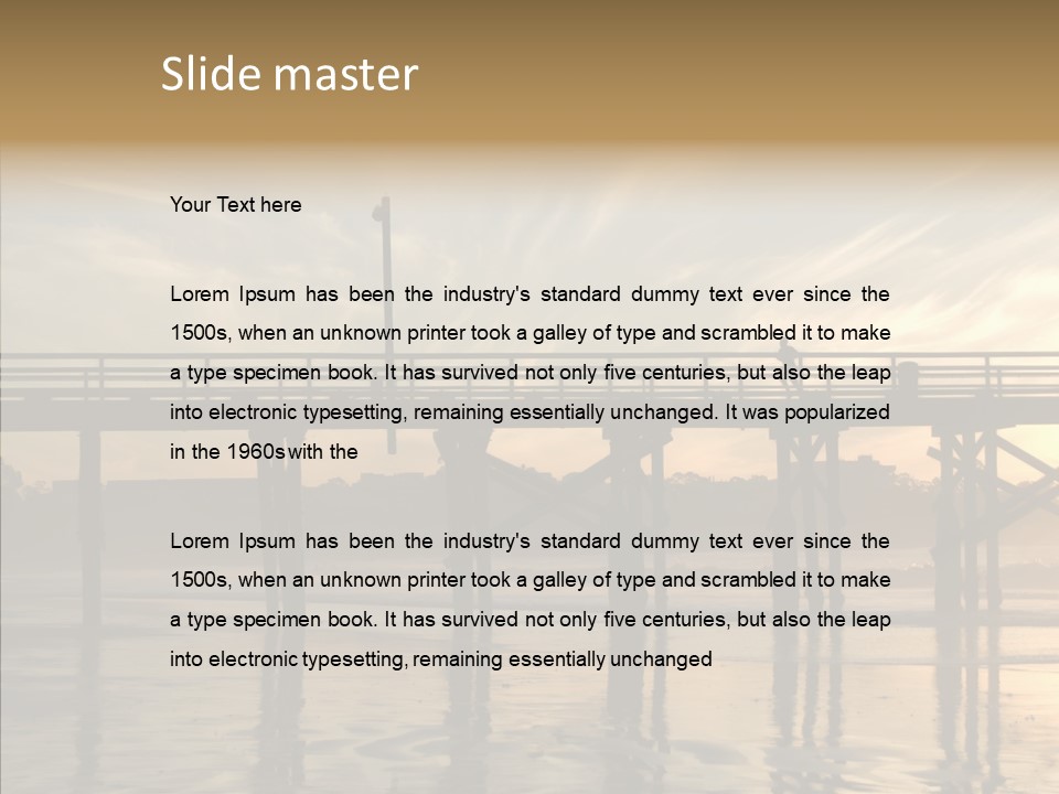 California Running Man PowerPoint Template