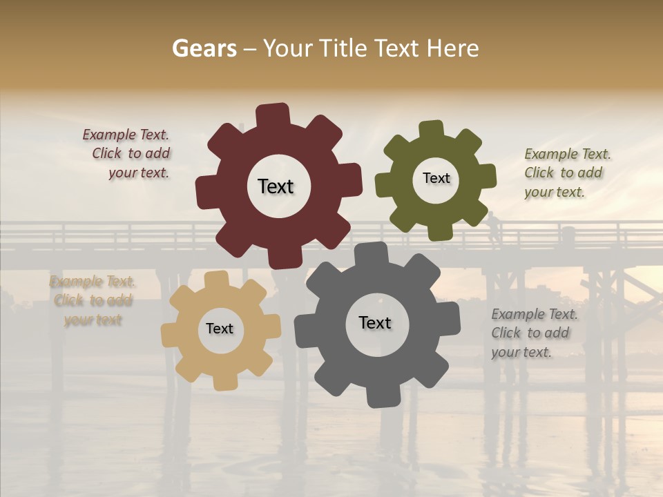 California Running Man PowerPoint Template