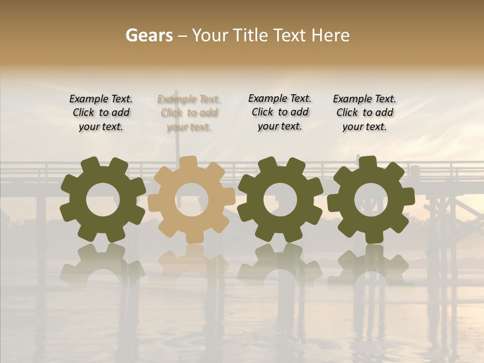 California Running Man PowerPoint Template