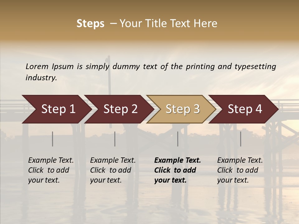 California Running Man PowerPoint Template