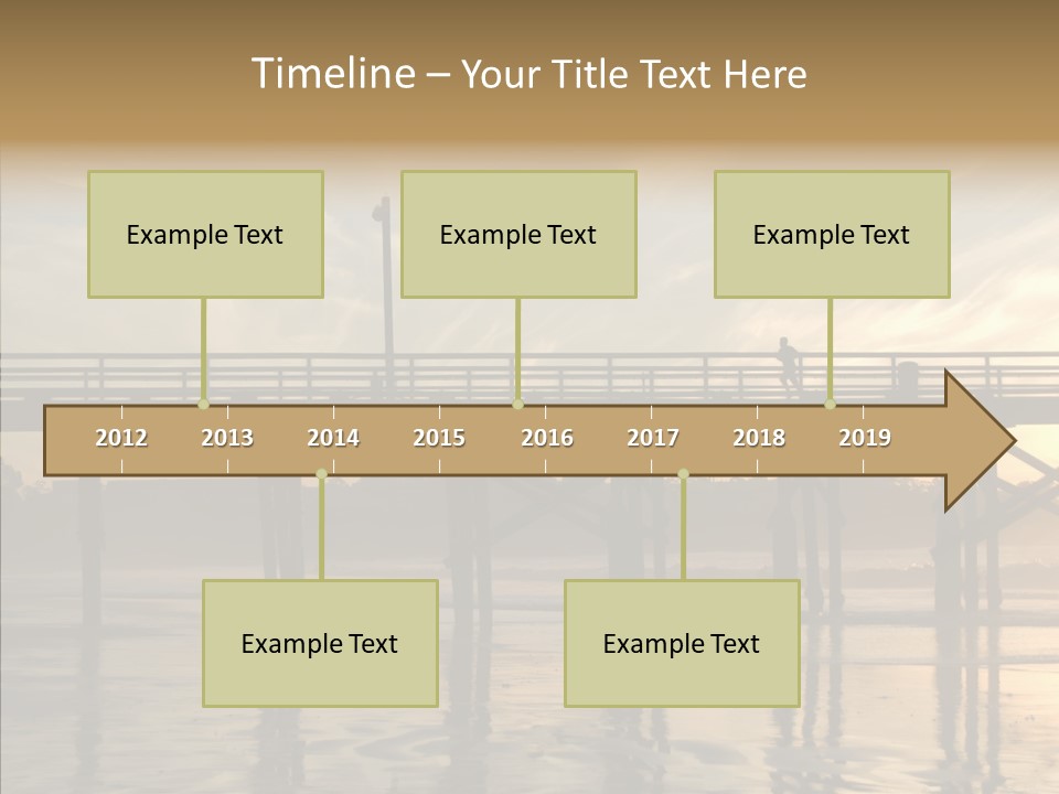 California Running Man PowerPoint Template