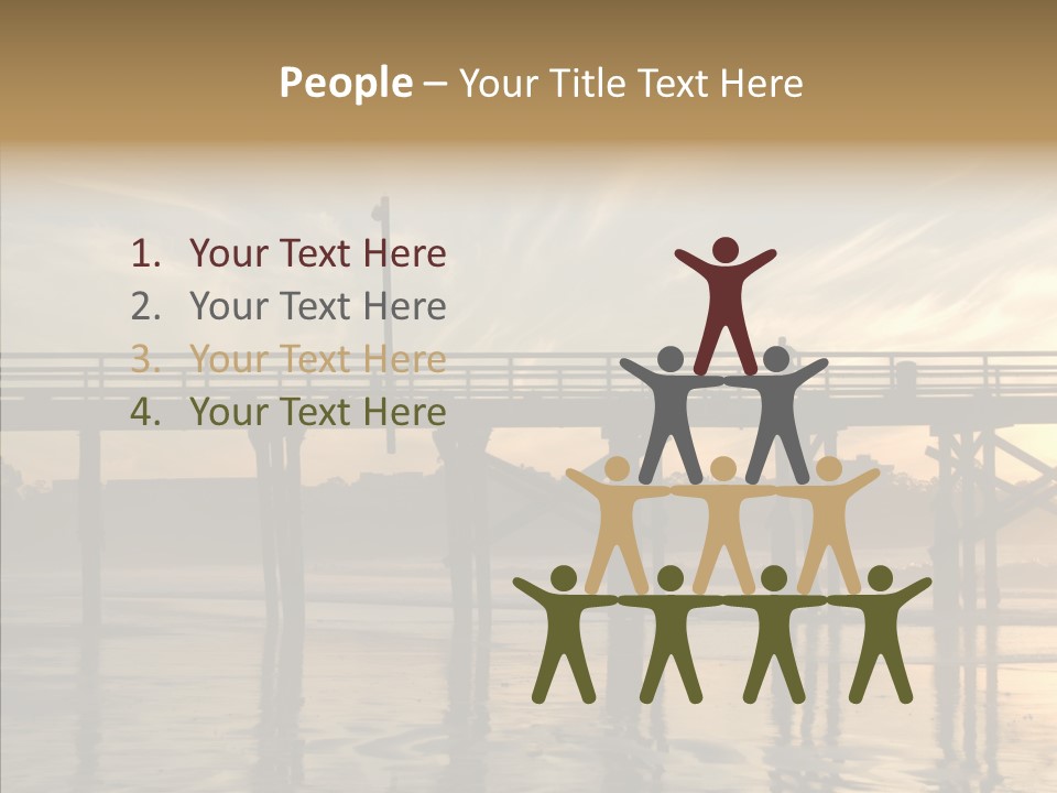 California Running Man PowerPoint Template