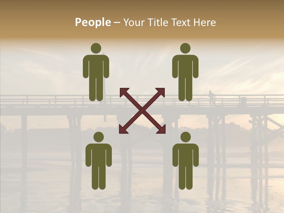 California Running Man PowerPoint Template