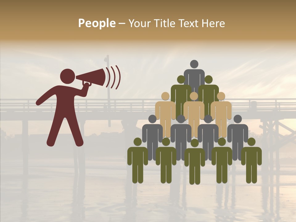 California Running Man PowerPoint Template