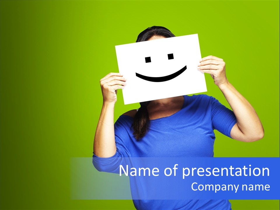 Showing Model Looking PowerPoint Template