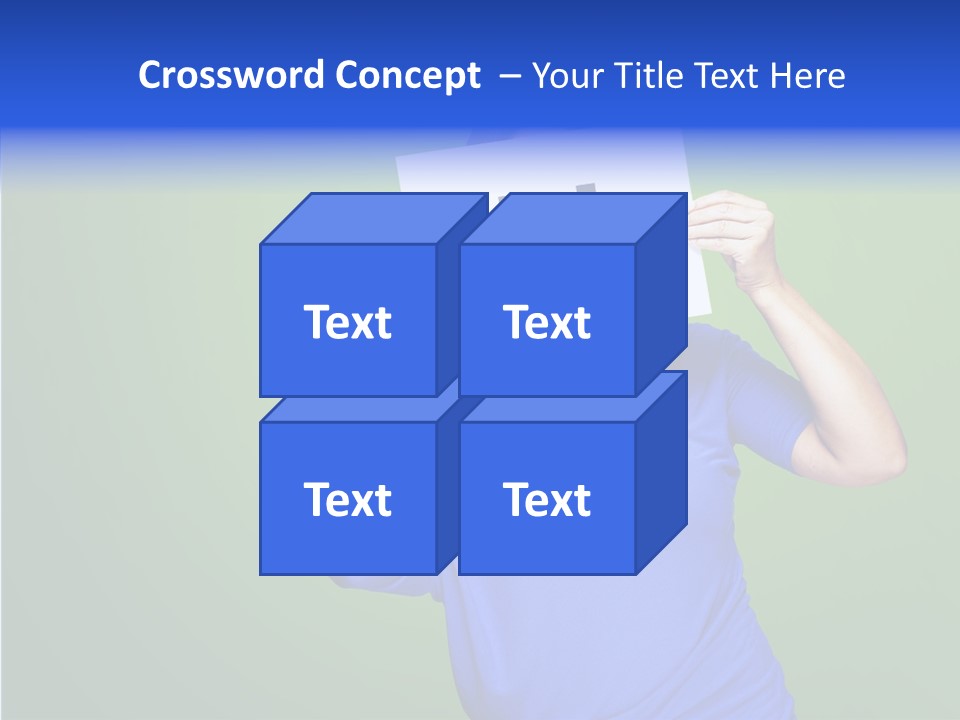 Showing Model Looking PowerPoint Template