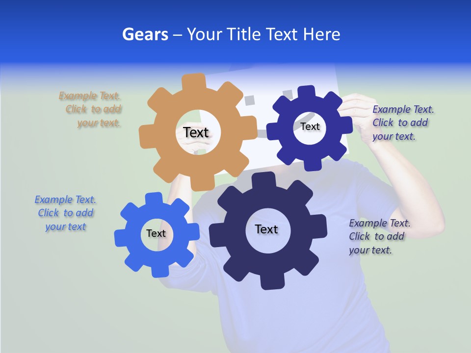 Showing Model Looking PowerPoint Template