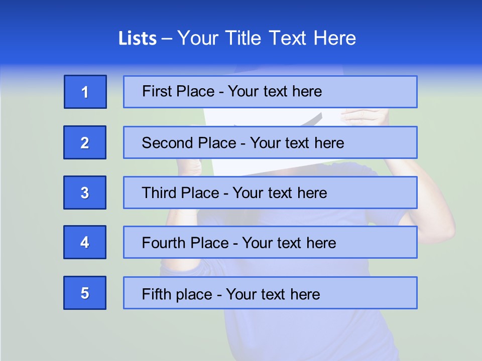 Showing Model Looking PowerPoint Template
