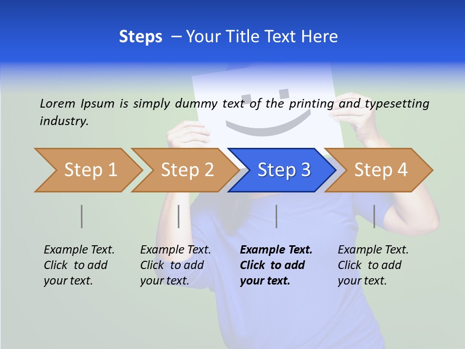 Showing Model Looking PowerPoint Template