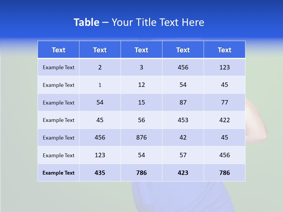 Showing Model Looking PowerPoint Template