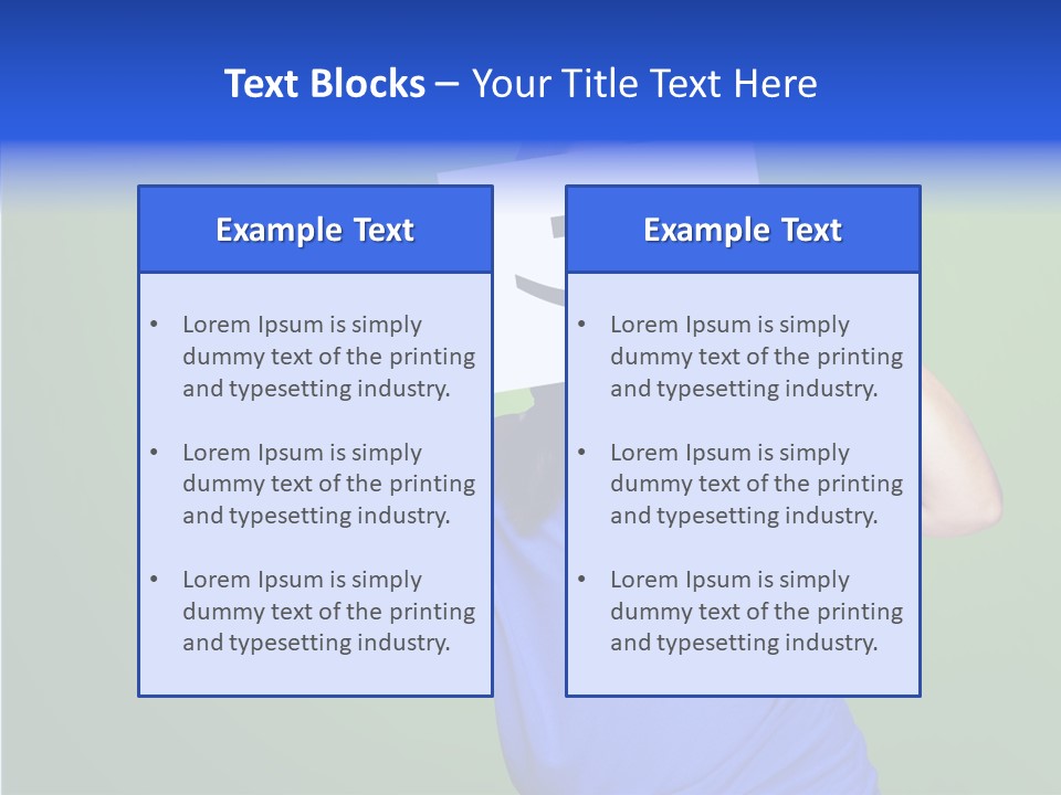 Showing Model Looking PowerPoint Template