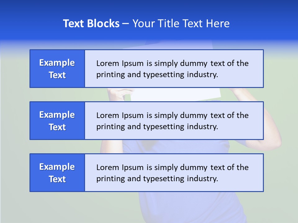 Showing Model Looking PowerPoint Template