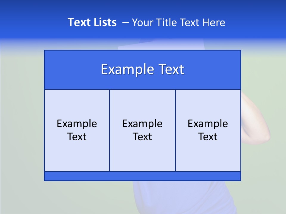 Showing Model Looking PowerPoint Template