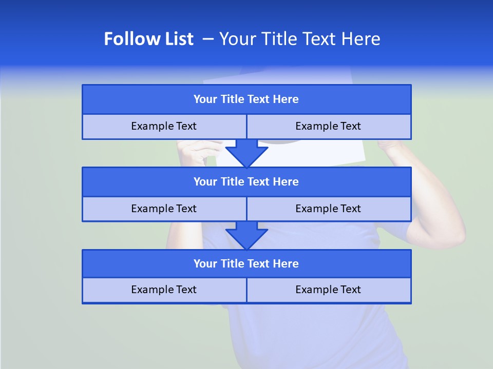 Showing Model Looking PowerPoint Template