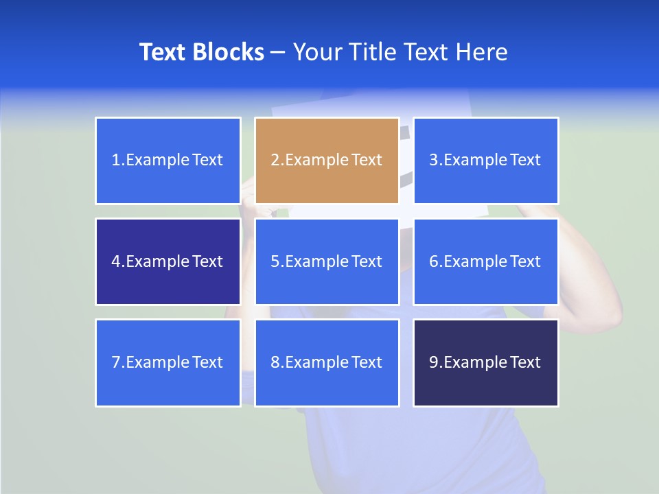 Showing Model Looking PowerPoint Template
