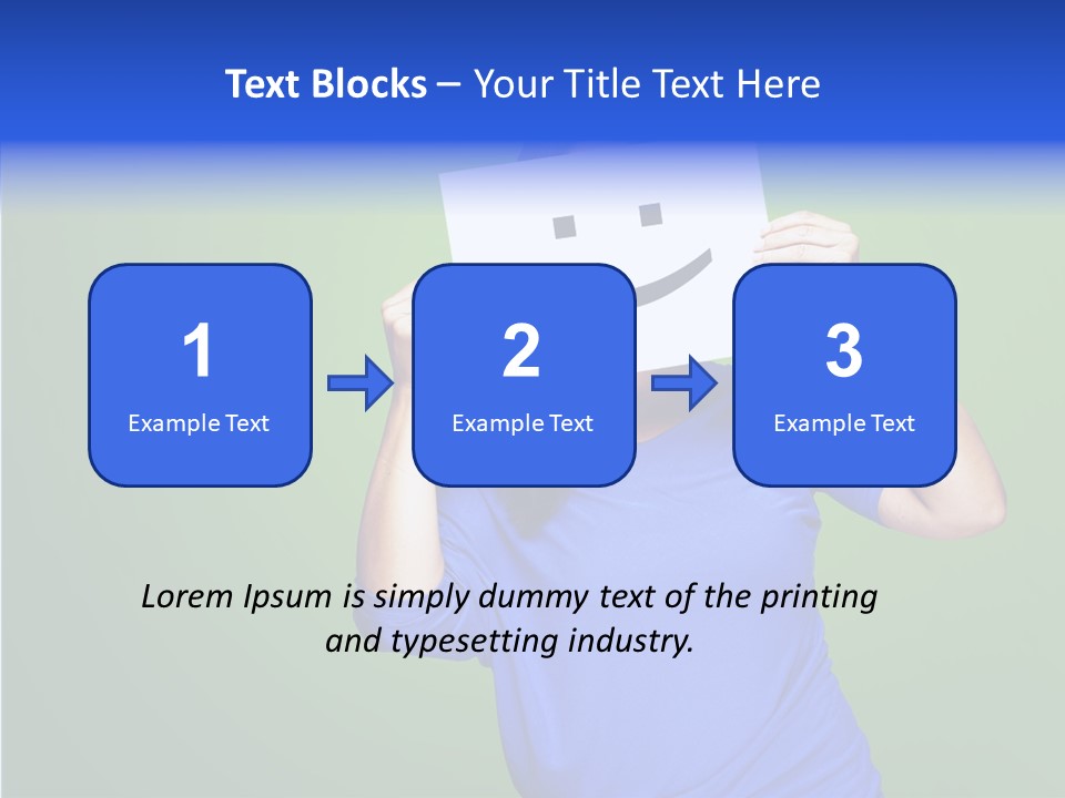 Showing Model Looking PowerPoint Template