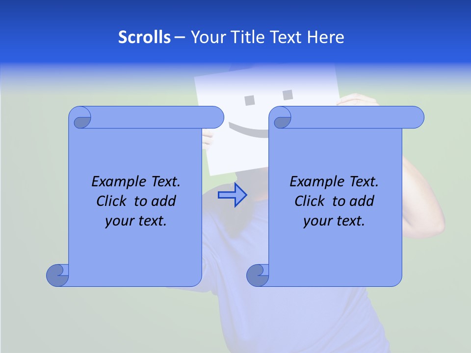 Showing Model Looking PowerPoint Template