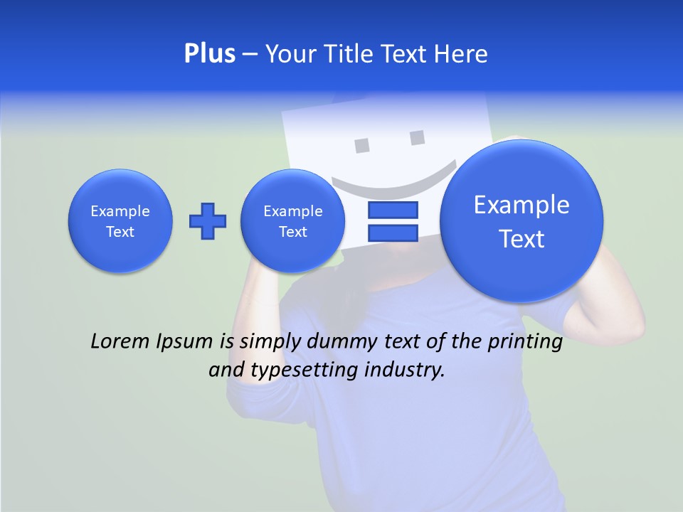 Showing Model Looking PowerPoint Template