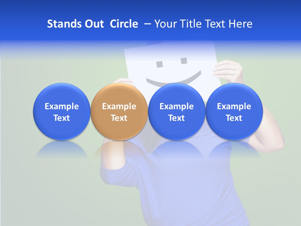 Showing Model Looking PowerPoint Template