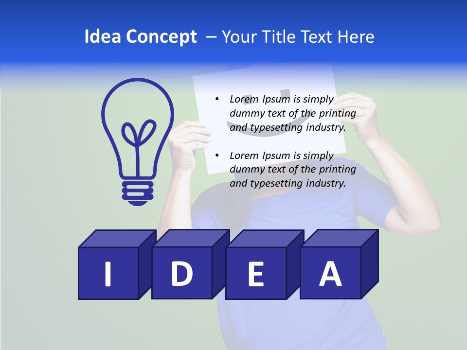Showing Model Looking PowerPoint Template