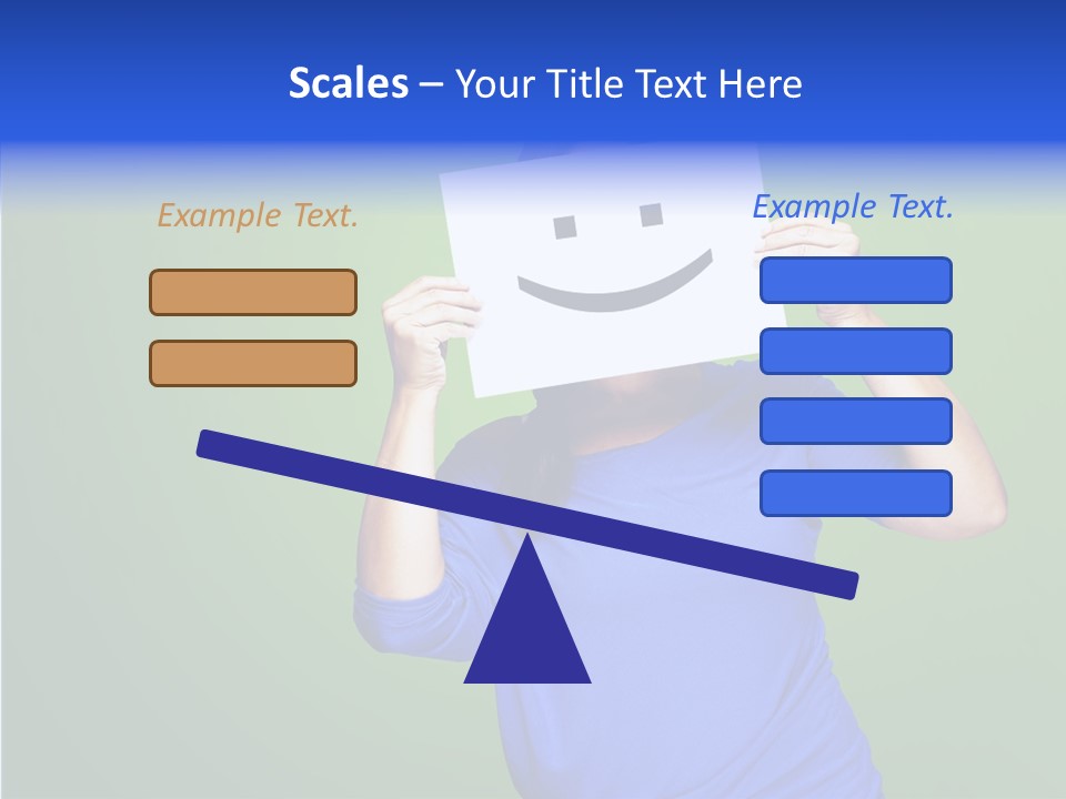 Showing Model Looking PowerPoint Template