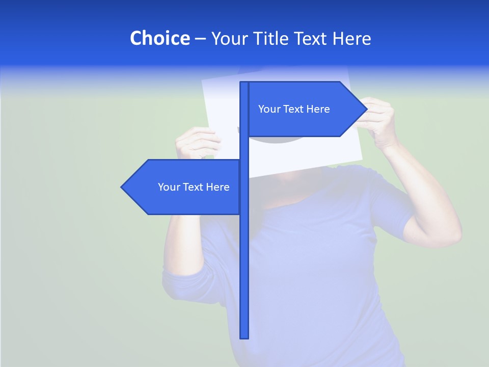 Showing Model Looking PowerPoint Template