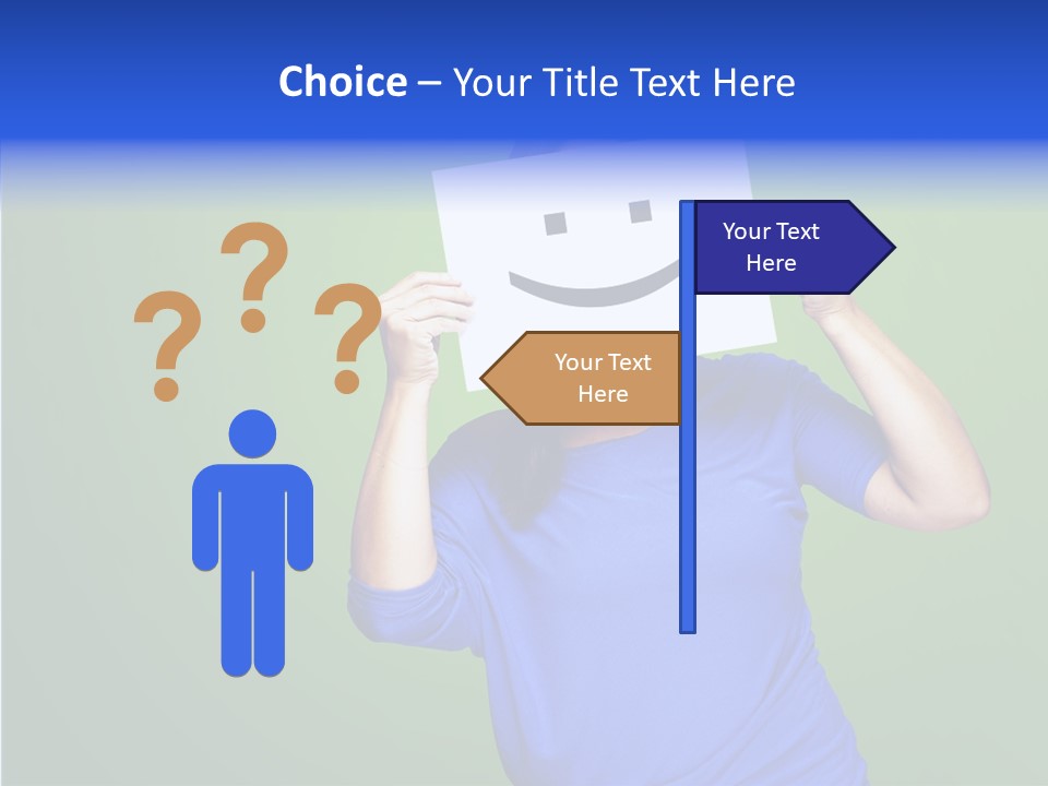 Showing Model Looking PowerPoint Template