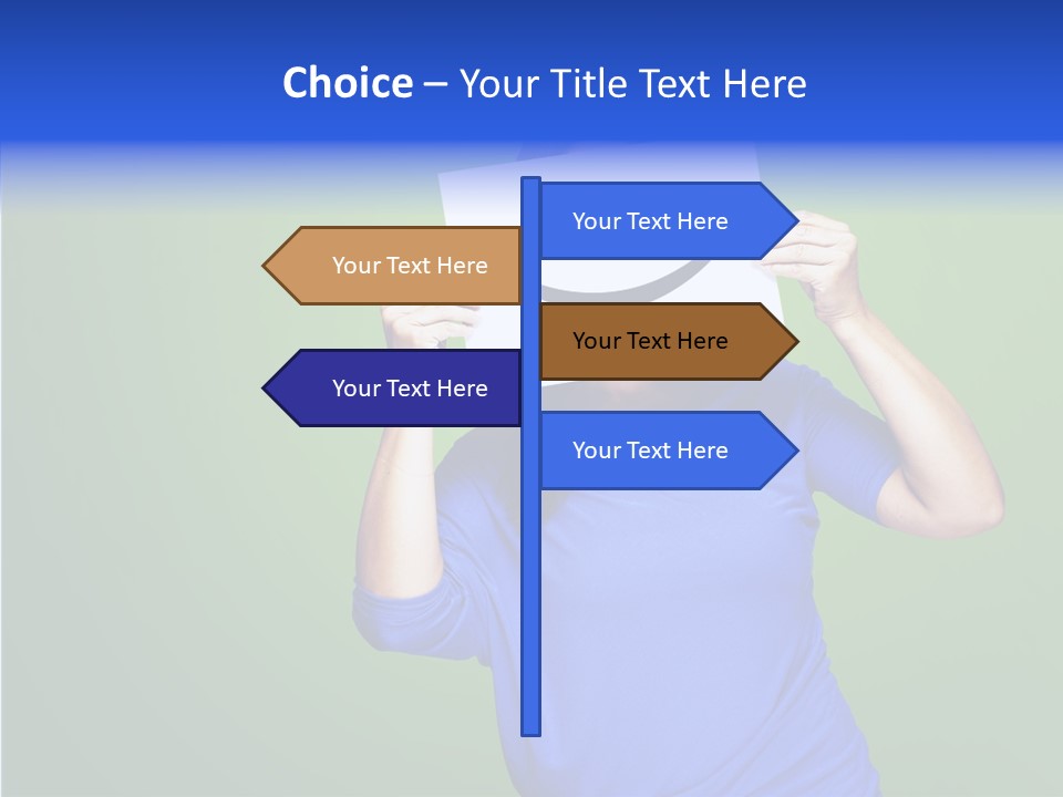 Showing Model Looking PowerPoint Template