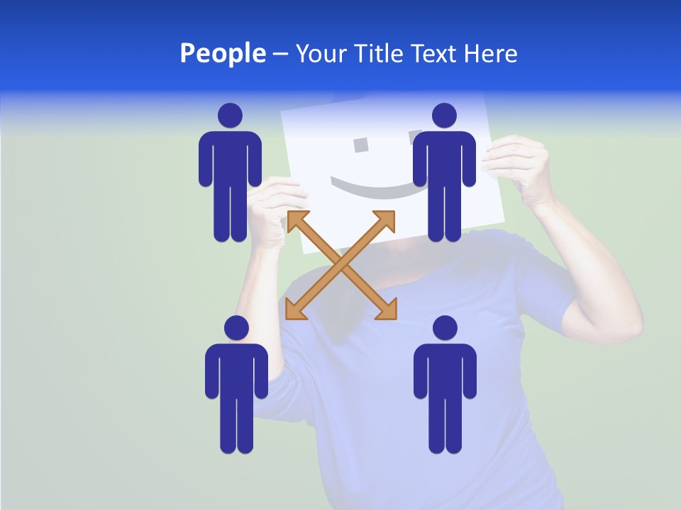 Showing Model Looking PowerPoint Template
