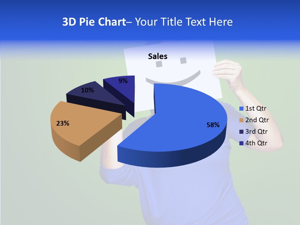 Showing Model Looking PowerPoint Template