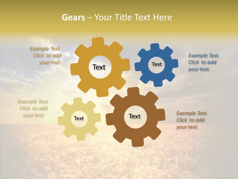 Summer Fiel Field PowerPoint Template