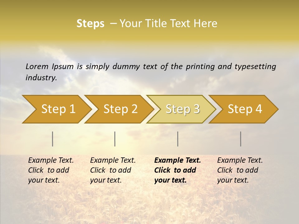 Summer Fiel Field PowerPoint Template
