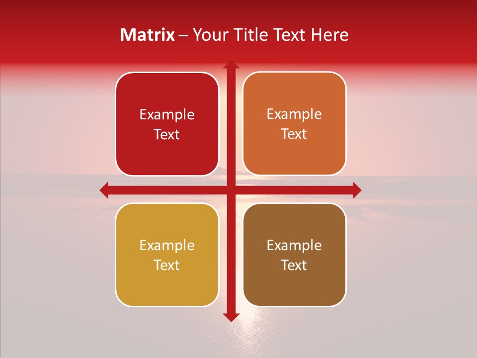 Peaceful Landscape Sunset PowerPoint Template