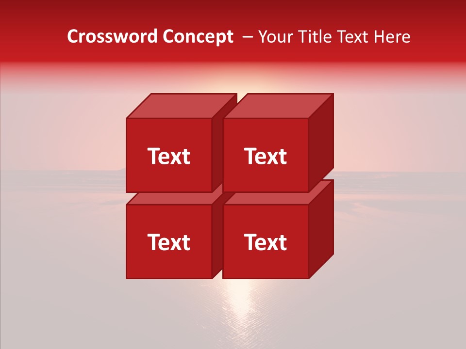 Peaceful Landscape Sunset PowerPoint Template