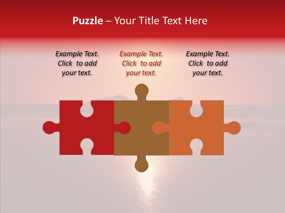 Peaceful Landscape Sunset PowerPoint Template