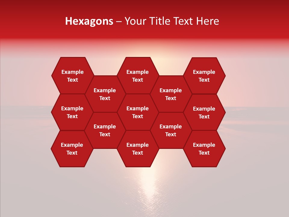 Peaceful Landscape Sunset PowerPoint Template